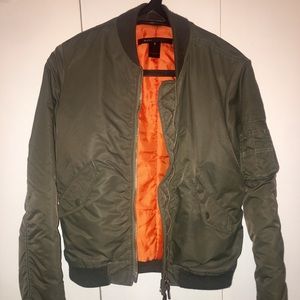 Marc Jacobs green bomber jacket - small